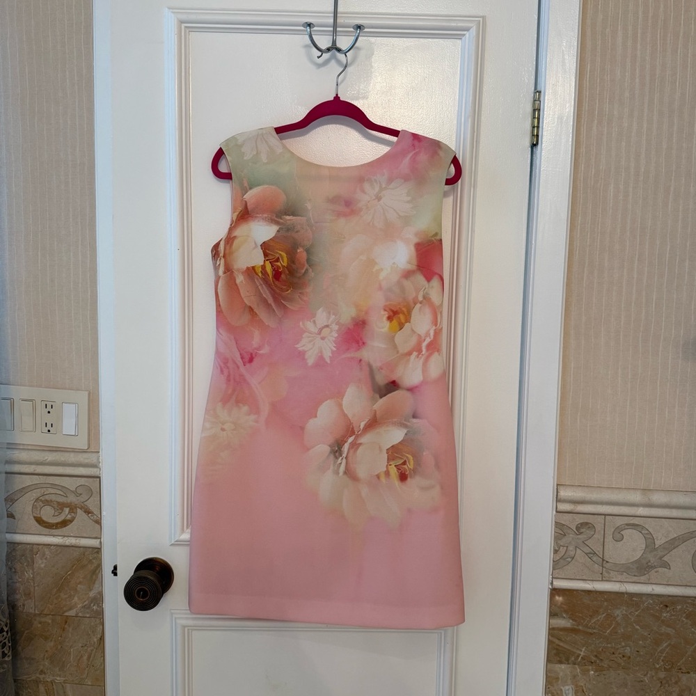 Ted Baker London Floral Pink Mini Dress